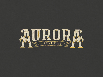 [Day 20] Aurora brand company daily daily challenge hand lettering lettering rebrand redesign restaurant