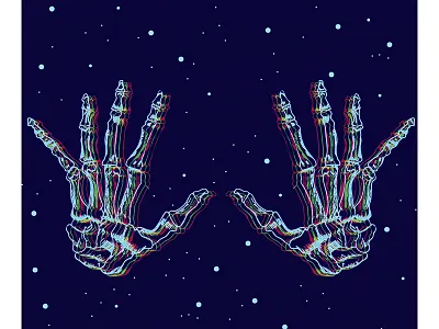 Life or Death What is the Difference I Guess I Can't Tell 2d 3d adobe art artwork digital flat hands illustration illustrator