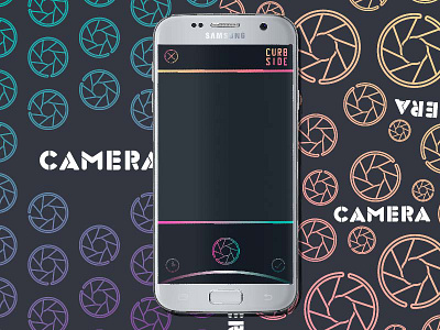 Camera app camera icon colorful futuristic gradient icon mobile pattern sleek trendy ui ui design