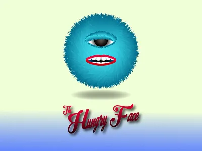 The Hungry Face cartoon character circle font font type funny illustrator typography