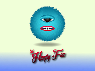 The Hungry Face cartoon character circle font font type funny illustrator typography