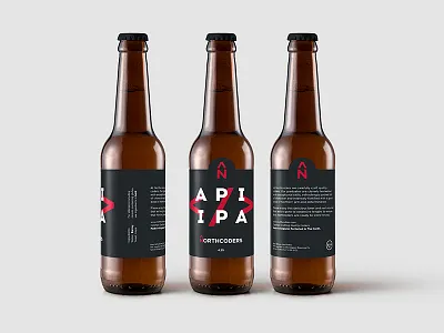 Northcoders Beer beer branding code coder developer drink label packaging programmer typography