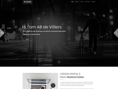 Personal Portfolio PSD Exploration creative design personal portfolio psd ui ux