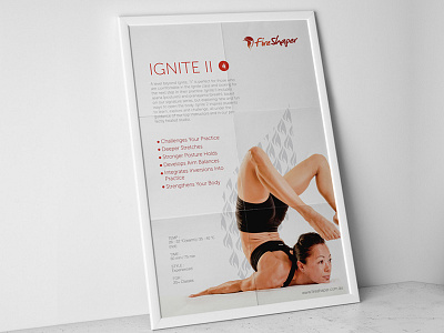 Fireshaper Poster Design fire graphic poster print yoga