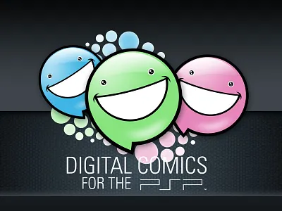 Digital Comics for the PSP branding characterdesign comics digital graphic icon logo psp