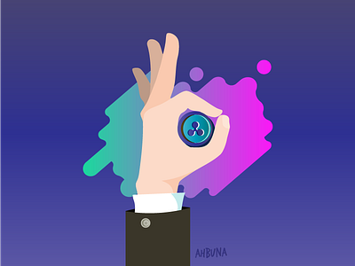 Ripple global payment market | The Ken animation art bitcoin coin cryptocurrency doodles finance gradient illustrate india journalism ripple