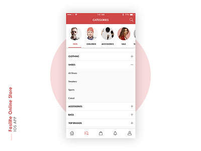 Fasilite E Commerce Mobile App UI/UX Design e commerce ios app categories ui e commerce mobile app fasilite flat design ios ui design iphone mobile app materiel design mk designer graphics ui designs ux design