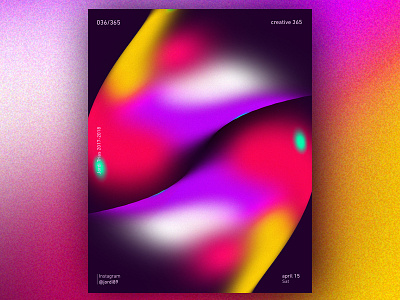 Soft Curves 365 colors curves poster ui