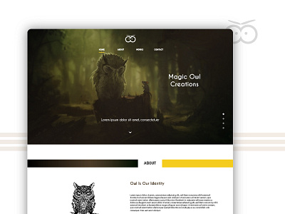 Magic Owl - Landing Page Design brand color color theory creative design gradient landing page new studio ui user experience ux web website