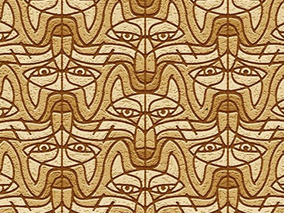 Wolf endless pattern tessellation