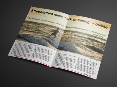 Athletico Magazine inside spread creative direction editorial layout typography