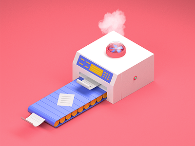 Sketch - Machine idea #1 2d 3d ae color free graphic illustration machine motion paper print ui