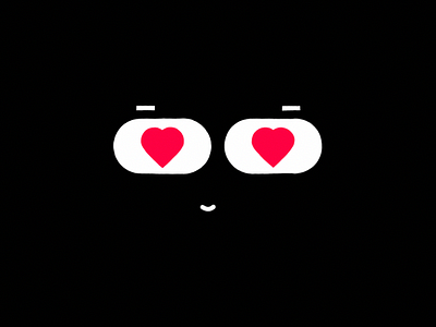 ❤ Eyes V02 2d ae after effects animation character design eyes heart illustration minimalism motion graphics vector