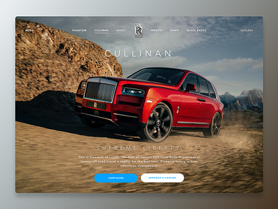 Cullinan auto car cars cullinan dailyui luxury motor off road rocks rolls royce suv website