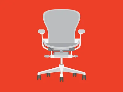 Aeron Chair aeron chair furniture herman miller illustration