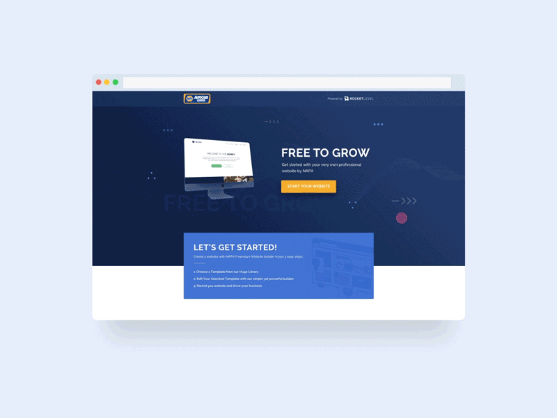 Website Builder Landing Page adobe after effect builder landing page sketch website