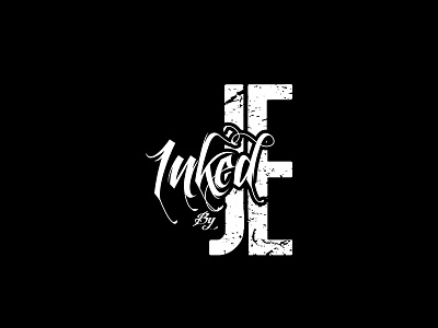 Inked By JE adobe illustrator graphic design logo logodesign tattoo branding