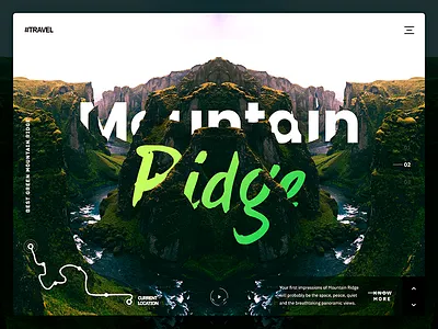 Travel Header Exploration clean landing page travel website ui ui intrection web website header