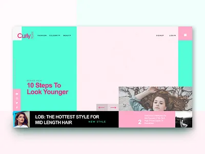 Hair style blog_Home Page blog blog design blog ui desktop fullscreen responsive ui ux web web design website