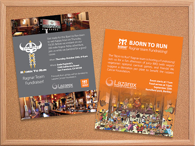 Ragnar Team Fundraser Posters graphic design poster print design