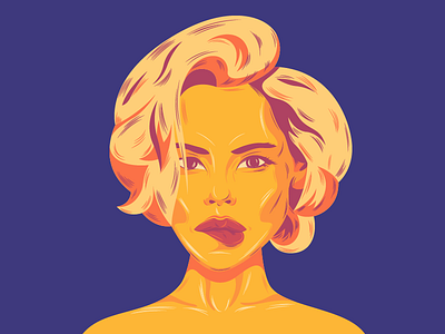 Portrait beautiful fresh girl juicy portrait red yellow