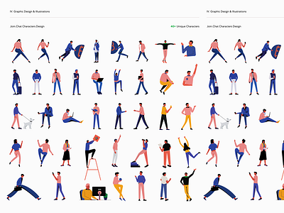 Join.Chat - Character Set character character design crypto crypto currency flat illustration interaction design landing page mobile app typography ui web