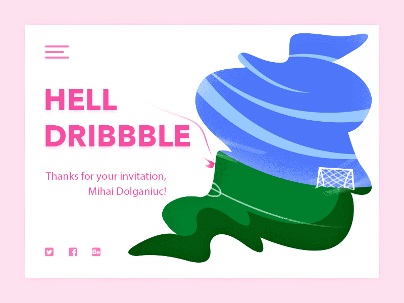 hello dribbble&Thank Mihai Dolganiuc for invitation ae photoshop