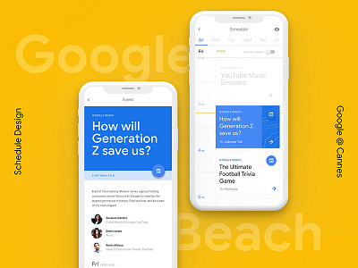 Google Beach Schedule app beach calendar date design event google mobile online schedule