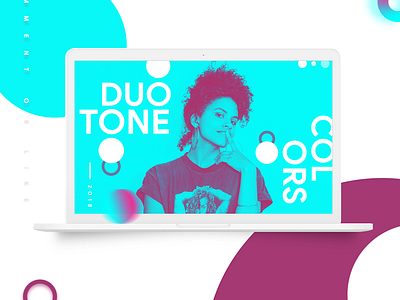 Duotone 2018 inspiration minimal trand ui ux