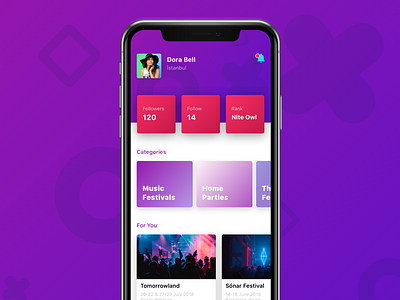 Event App app concept design event festival iphone mobile mobile app music product design ui ux