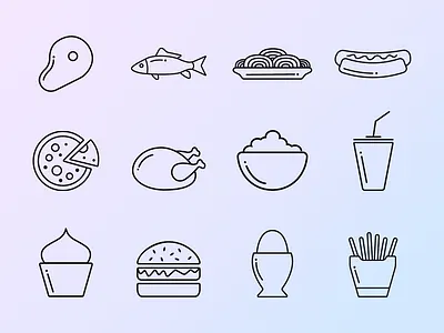 Food / Restaurant Icon Set food icon restaurant