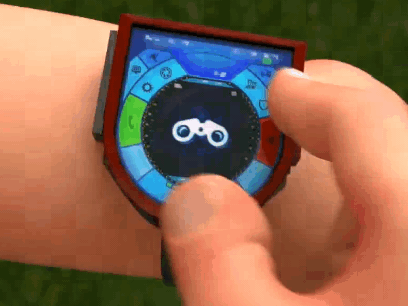 Gadget watch 3d animation cartoon gadget ui ux watch