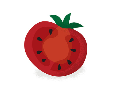 Tomato Illustration food illustration red vector vegetables