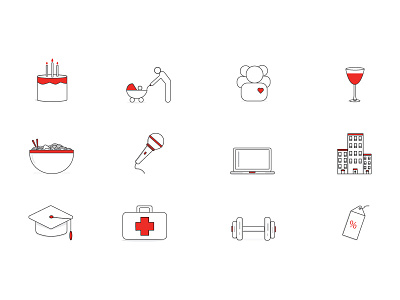 Career Perks Icon Set career design icon icon set icons illustration illustrator job money vector visual design work