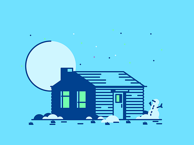 New House 3 door garage graphic design grass home house illustration trees windows