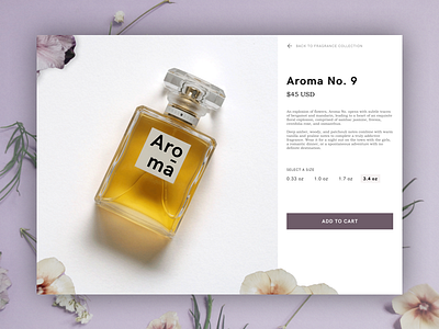 Daily UI : Ecommerce daily ui ecomm ecommerce fragrance perfume ui