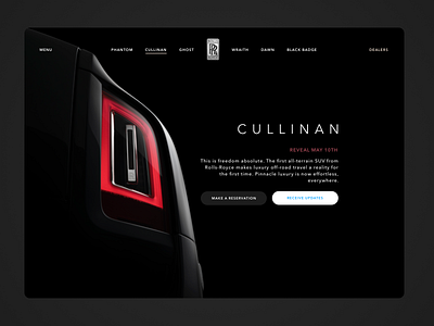 Cullinan Reveal auto car cars cullinan luxury motor off road principle rolls royce sketch suv website