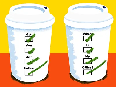 Entitled Intern 2d character color creative digital doodle editorial fun graphic design illustration illustrator vector