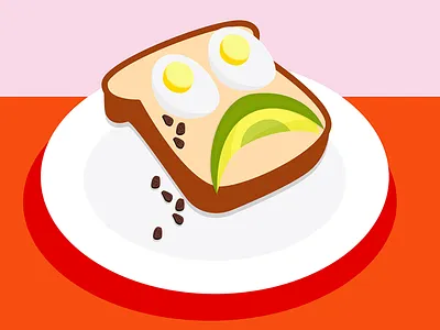 Sad Desk Lunch 2d character color creative digital doodle editorial fun graphic design illustration illustrator vector