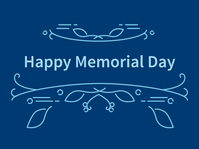 Memorial Day animation illustration memorial day michael mazourek mike mazoo type