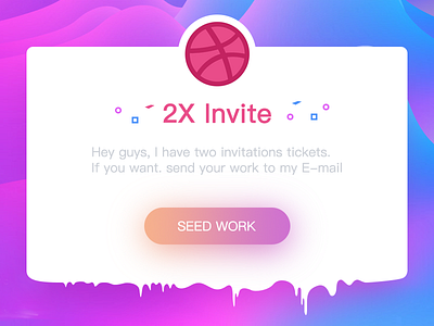 2x dribbble invite dribble invite shot