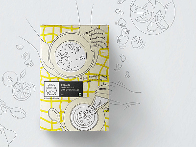 Grain Stories- Breakfast Cereal Packaging breakfast cereal packaging identity illustrations mockups packaging