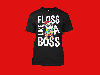 Santa Floss Like A Boss T Shirt christmas dance dancer dancing floss floss like a boss shirt floss like a boss t shirt flossing santa