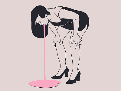 Late Night adobe illustrator alcohol illustration party
