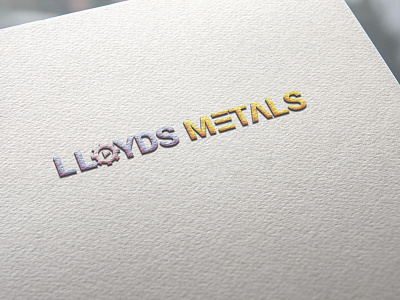 LLOYDS METALS logo design illustrator logo parts logo photoshop