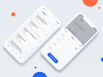 Redesign of indeed app android design graphics indeed ios iphonex job psd ui ux