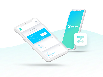 Zen Debt | Product Design application credit cards finances fintech mobile product design ui ux zen