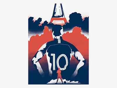 Mbappe - Go France 36days color design france futbol illustration photoshop soccer wacom worldcup worldcup18