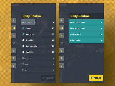 Workout Tracker - #DailyUI #041 app gym mobile tracker workout workout tracker workouttracker