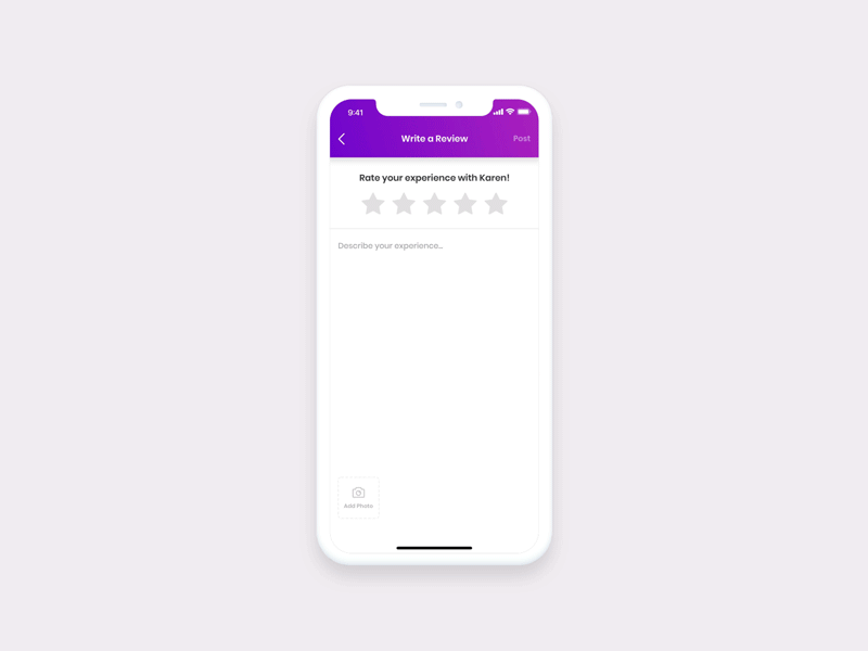 User Flow Concept comment gold motion graphic purple rating user flow